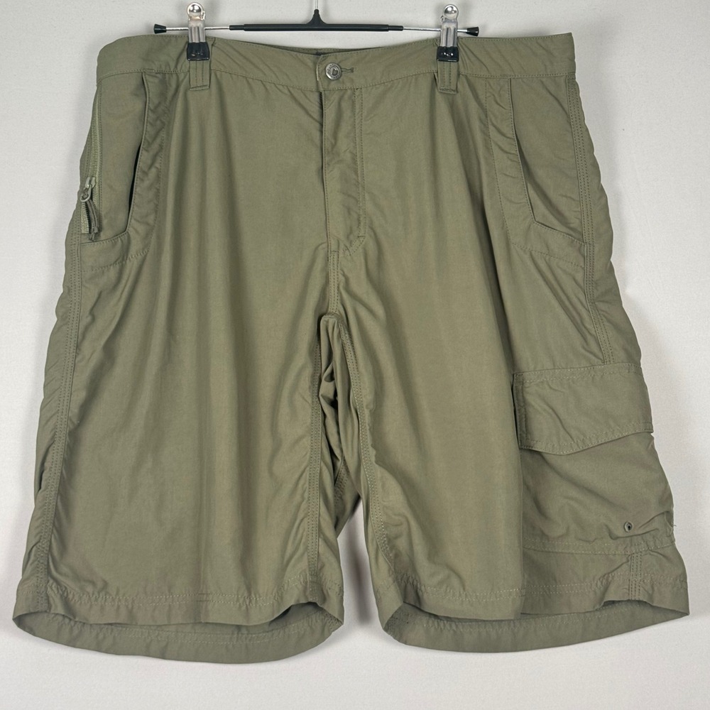 Mountain Khakis Granite Creek Shorts Men 38 Olive NWOT Nylon Hiking Cargo 11"